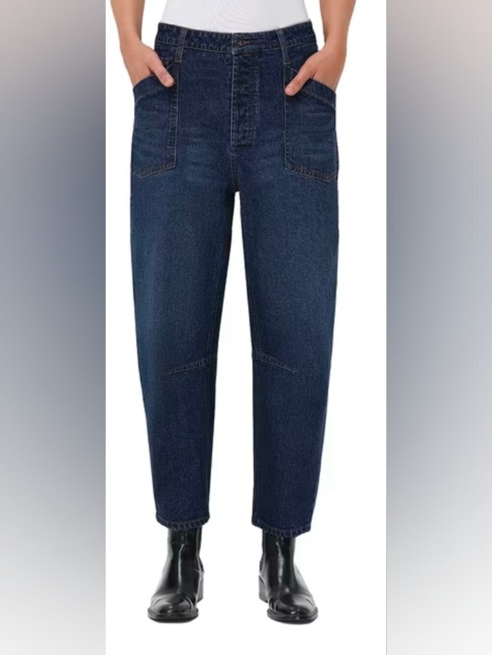NEW Frye Dark Blue Women's Jeans SIZE 6 30 Waist 26.5 Inseam 12.5 RISE STRETCHY